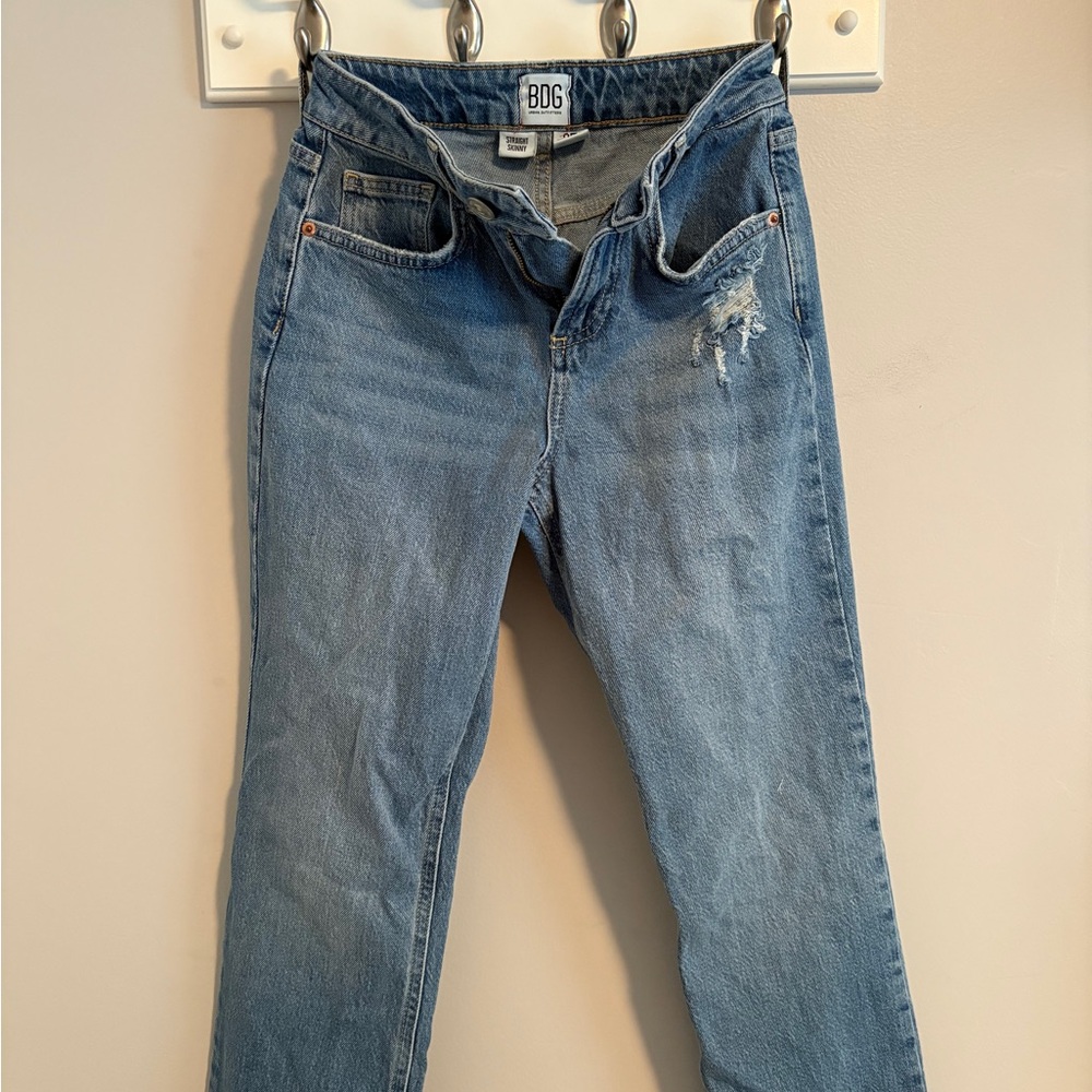 BDG Blue Straight Leg Jeans